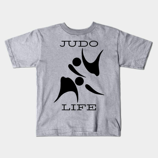 Judo Life Kids T-Shirt by Rickido